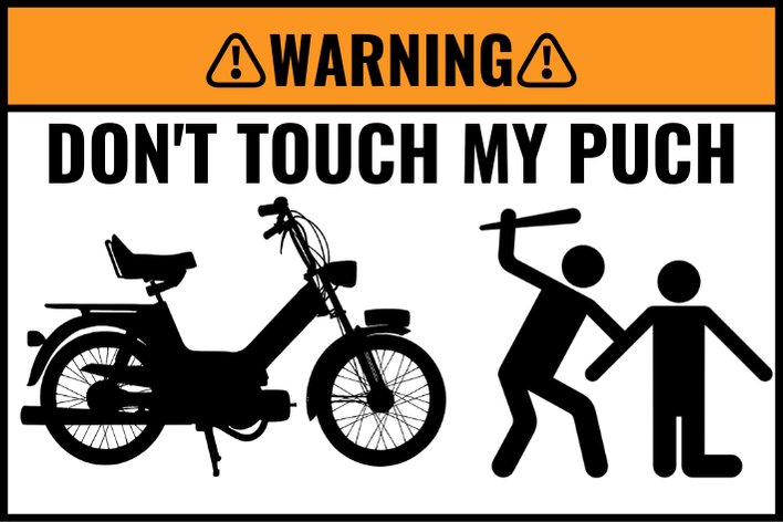 2X Custom DON’T TOUCH MY BIKE Sticker