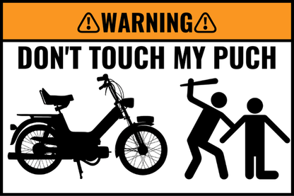 2X Custom DON’T TOUCH MY BIKE Sticker