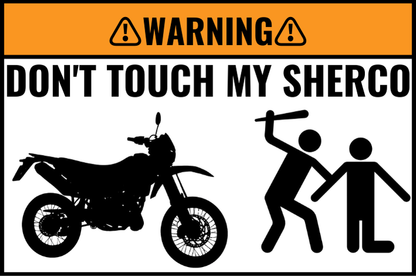 2X Custom DON’T TOUCH MY BIKE Sticker