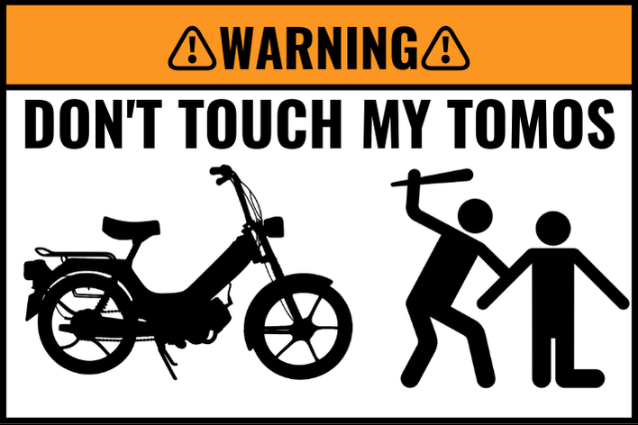 2X Custom DON’T TOUCH MY BIKE Sticker