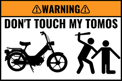 2X Custom DON’T TOUCH MY BIKE Sticker