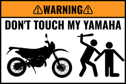2X Custom DON’T TOUCH MY BIKE Sticker